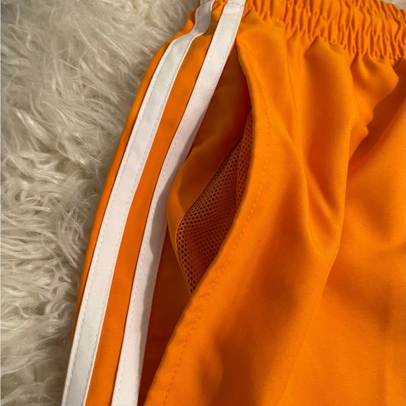 NWT Adidas Three Stripe Swim Trunks Shorts Orange Men Size S Trefoil Originals - Picture 5 of 14